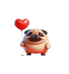 パグのとぼけたかわいい名言,（個別スタンプ：15）