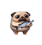 パグのとぼけたかわいい名言,（個別スタンプ：20）