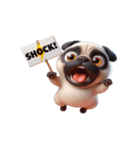 パグのとぼけたかわいい名言,（個別スタンプ：25）