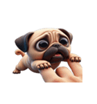 パグのとぼけたかわいい名言,（個別スタンプ：27）