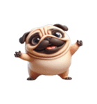 パグのとぼけたかわいい名言,（個別スタンプ：30）