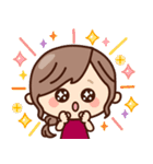 【秋冬】ず～っと使える♡ナチュラルガール（個別スタンプ：19）