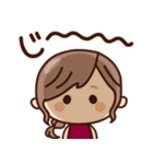 【秋冬】ず～っと使える♡ナチュラルガール（個別スタンプ：30）