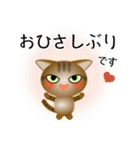 色々な猫13-1 短毛-立ち耳-キジトラ（個別スタンプ：3）