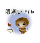 色々な猫13-2 短毛-垂れ耳-キジトラ（個別スタンプ：22）