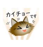 色々な猫13-3 長毛-立ち耳-キジトラ（個別スタンプ：17）