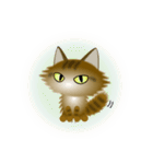色々な猫13-3 長毛-立ち耳-キジトラ（個別スタンプ：37）
