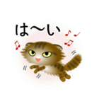 色々な猫13-4 長毛-垂れ耳-キジトラ（個別スタンプ：29）