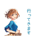 大人のお姉さん★華麗な休日出勤（個別スタンプ：10）