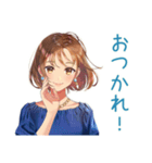 大人のお姉さん★華麗な休日出勤（個別スタンプ：12）