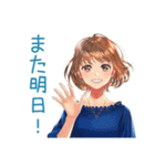 大人のお姉さん★華麗な休日出勤（個別スタンプ：19）