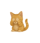 茶トラ猫 (Cha-tora neko)（個別スタンプ：3）