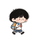 学校へ行く（個別スタンプ：1）