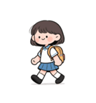 学校へ行く（個別スタンプ：10）