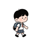 学校へ行く（個別スタンプ：15）