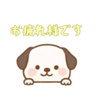 [お疲れ様です専用]のぞく犬（個別スタンプ：9）