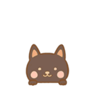 [アレンジ用]のぞく犬（個別スタンプ：5）