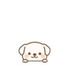 [アレンジ用]のぞく犬（個別スタンプ：7）