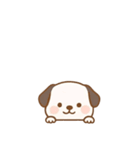 [アレンジ用]のぞく犬（個別スタンプ：14）