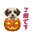 [了解です専用]ハロウィンの犬（個別スタンプ：6）