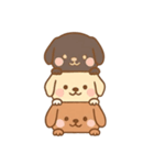 [アレンジ用]かさなる犬（個別スタンプ：2）