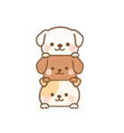 [アレンジ用]かさなる犬（個別スタンプ：7）