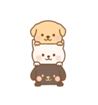 [アレンジ用]かさなる犬（個別スタンプ：8）