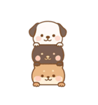 [アレンジ用]かさなる犬（個別スタンプ：12）