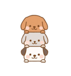 [アレンジ用]かさなる犬（個別スタンプ：13）