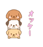 [オッケー専用]かさなる犬（個別スタンプ：5）