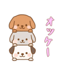 [オッケー専用]かさなる犬（個別スタンプ：6）