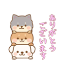 [ありがとうございます専用]かさなる犬（個別スタンプ：12）