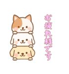 [お疲れ様です専用]かさなる犬（個別スタンプ：1）