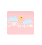 毎日使える挨拶ʕ,,•ﻌ•,,ʔ（個別スタンプ：1）