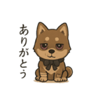 病みかわ柴犬の日常/挨拶/返答（個別スタンプ：3）