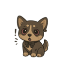 病みかわ柴犬の日常/挨拶/返答（個別スタンプ：14）