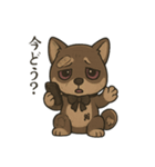 病みかわ柴犬の日常/挨拶/返答（個別スタンプ：32）