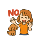 トイプードルと仲良しの日常会話スタンプ（個別スタンプ：12）