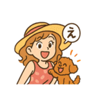 トイプードルと仲良しの日常会話スタンプ（個別スタンプ：23）