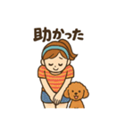 トイプードルと仲良しの日常会話スタンプ（個別スタンプ：26）