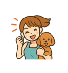 トイプードルと仲良しの日常会話スタンプ（個別スタンプ：32）