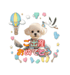 ワンコちゃんのお祝い＆ごあいさつ（個別スタンプ：7）
