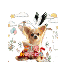 ワンコちゃんのお祝い＆ごあいさつ（個別スタンプ：10）