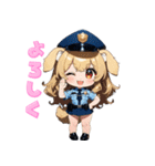 元気いっぱい！犬のおまわりさん（個別スタンプ：2）