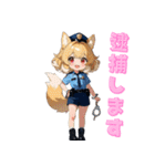元気いっぱい！犬のおまわりさん（個別スタンプ：10）