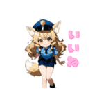 元気いっぱい！犬のおまわりさん（個別スタンプ：34）