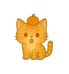 茶トラ猫のハロウィーンスタンプ（個別スタンプ：2）