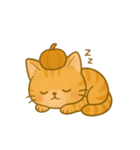茶トラ猫のハロウィーンスタンプ（個別スタンプ：5）