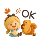 【3D】アリスちゃん・秋（個別スタンプ：8）