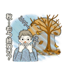 シニアちゃんの秋冬コーデほっこりスタンプ（個別スタンプ：20）